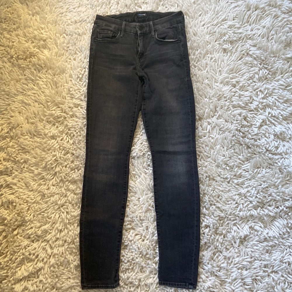 MOTHER The Looker, Slightly Shady, black wash, size 25